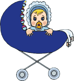 Baby voller Charme im Kinderwagen  